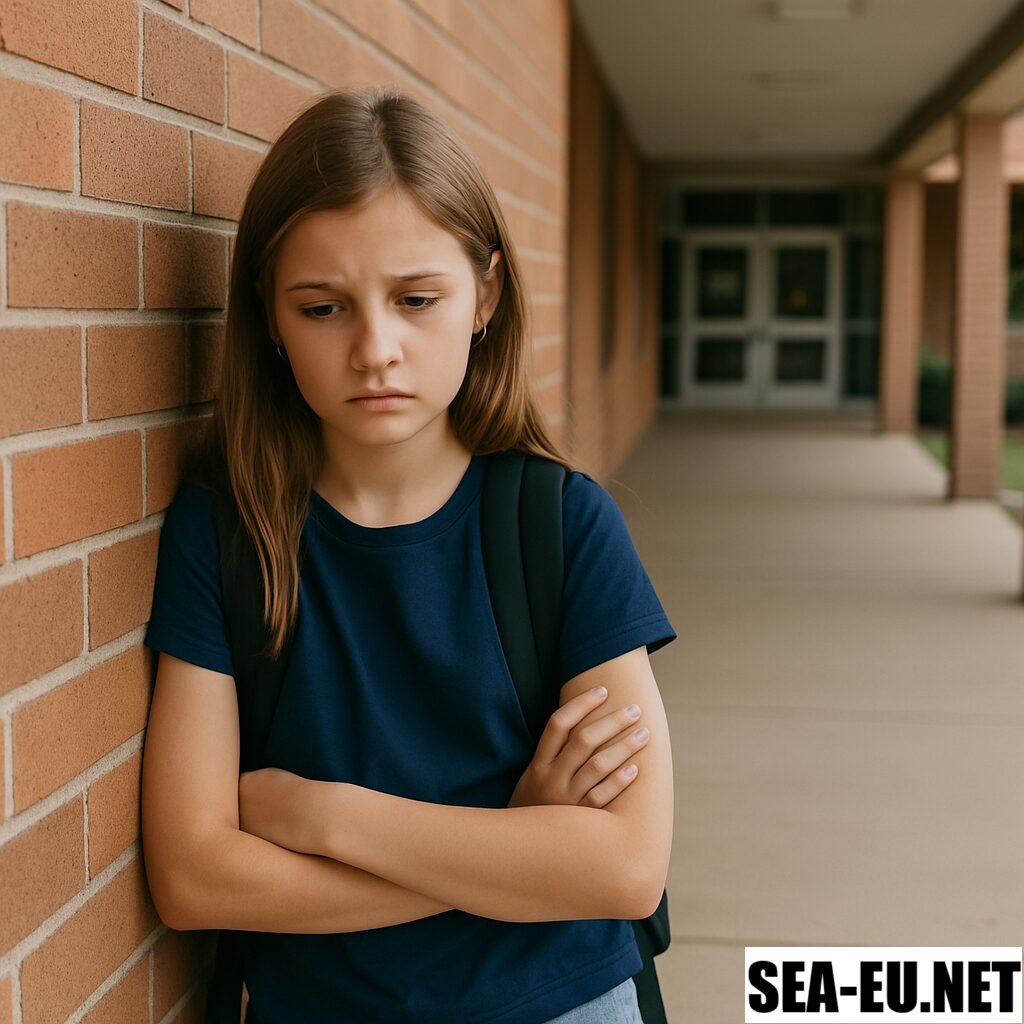 A Lonely child in school